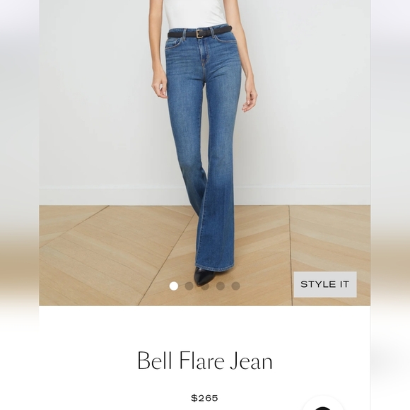 L'AGENCE Denim - NWOT L'Agence Bell High Rise Flare In Authentic Blue Women's Jeans